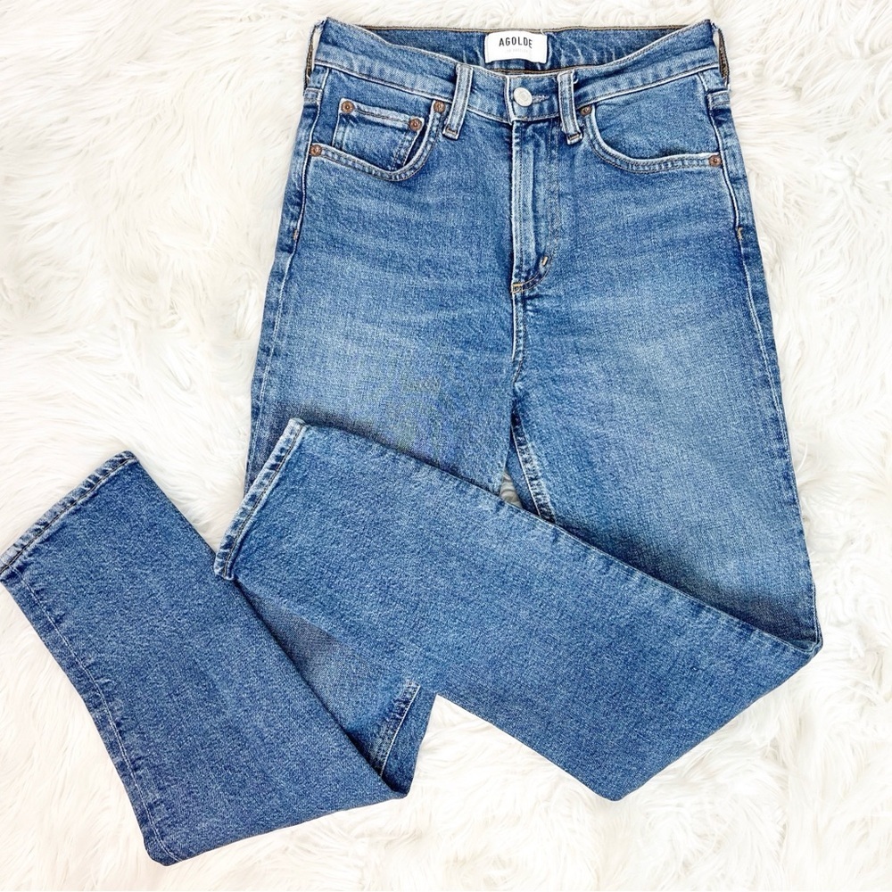 AGOLDE SLIM HIGH RISE JEANS MERREL WOMENS SZ 23 - Picture 6 of 6